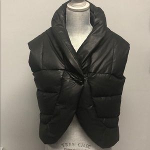 All Saints Black Quilted Vest